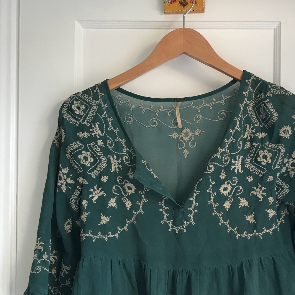 Free people embroidered blouse